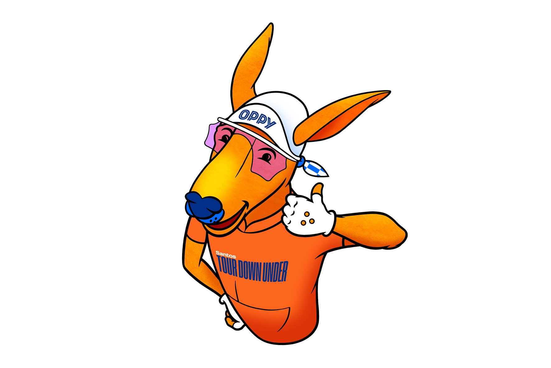 Vibrant and reinvigorated kangaroo released as the Santos Tour Down Under mascot, Oppy